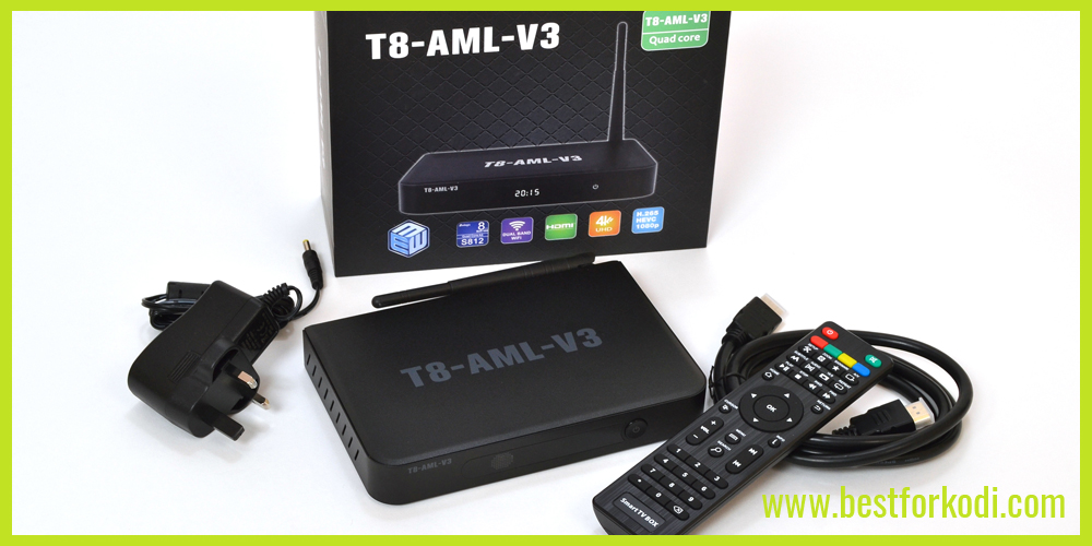 The T8-AML-V3 from EntertainmentBox.com is one of the highest spec Android TV Boxes around at the moment.