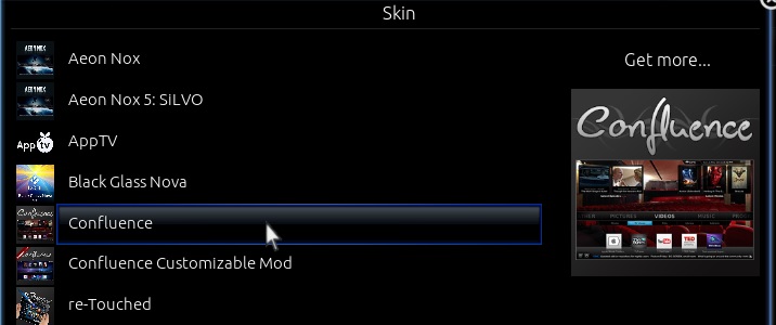 APPtv skin in Kodi