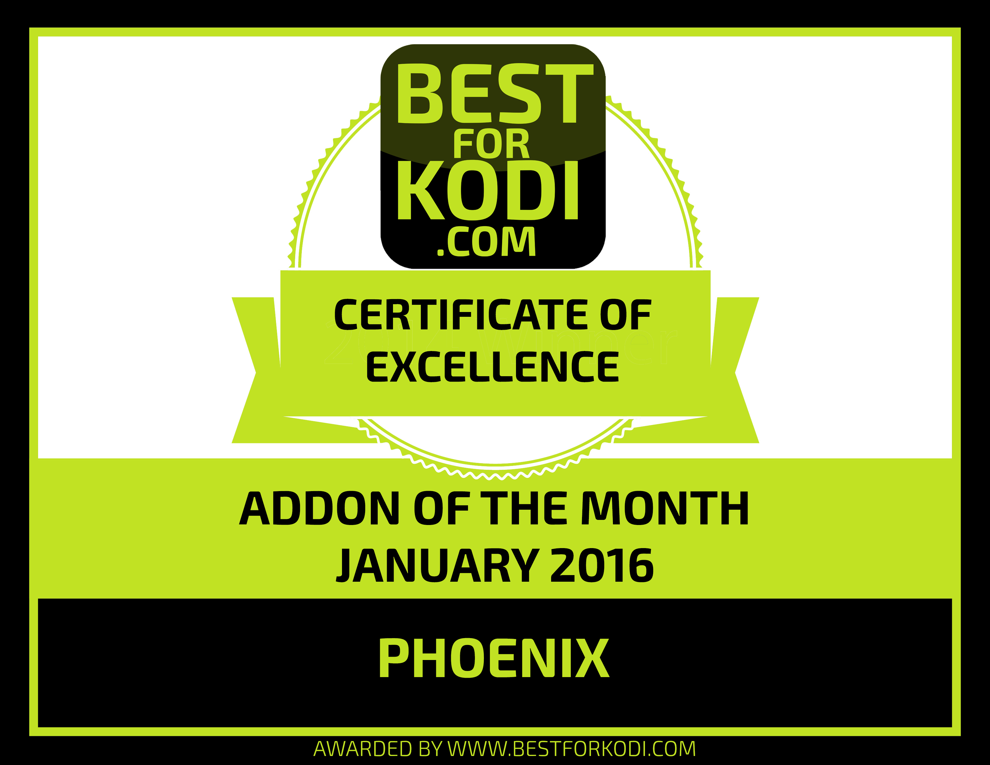 ADDON OF THE MONTH JANUARY 2016