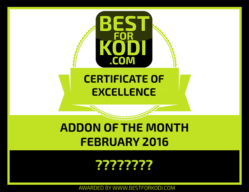 Best Kodi Addon of the Month Feb 2016
