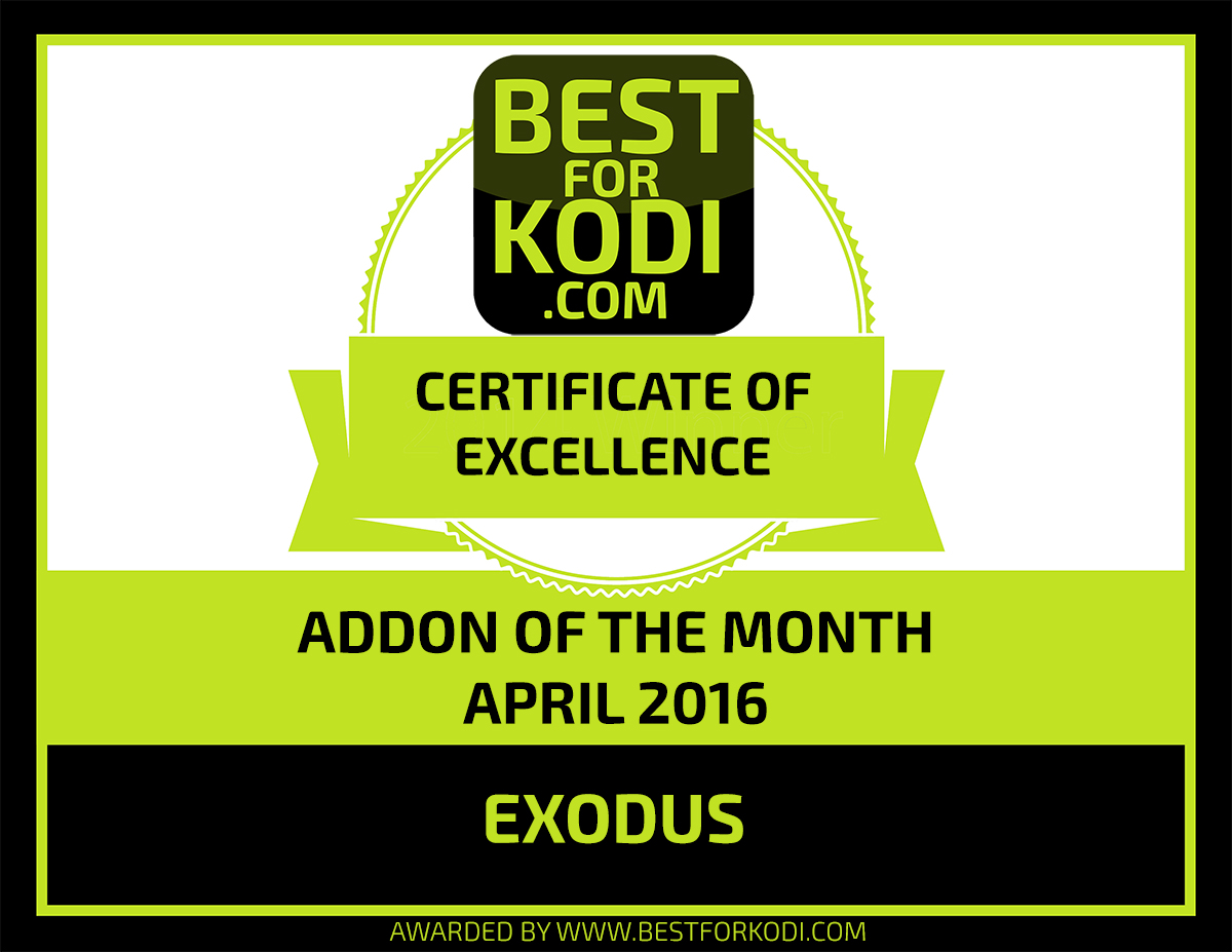 Best Kodi Addon of the Month April 2016