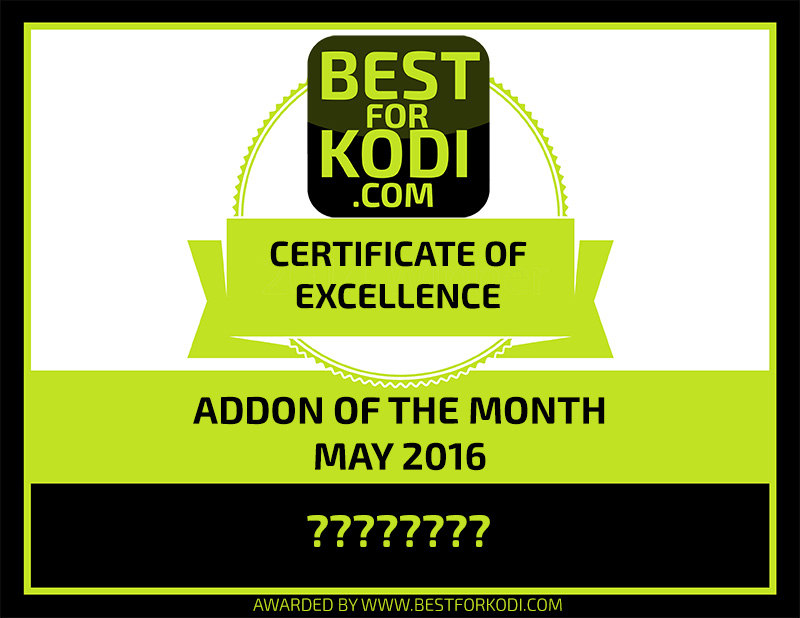 Best Kodi Addon of the Month May 2016