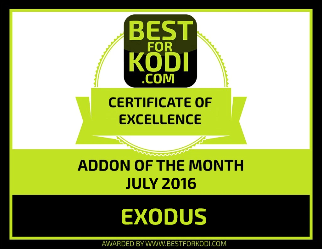 KODI ADDON OF THE MONTH JULY 2016