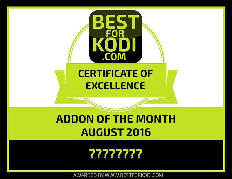 Best Kodi Addon of the Month August 2016