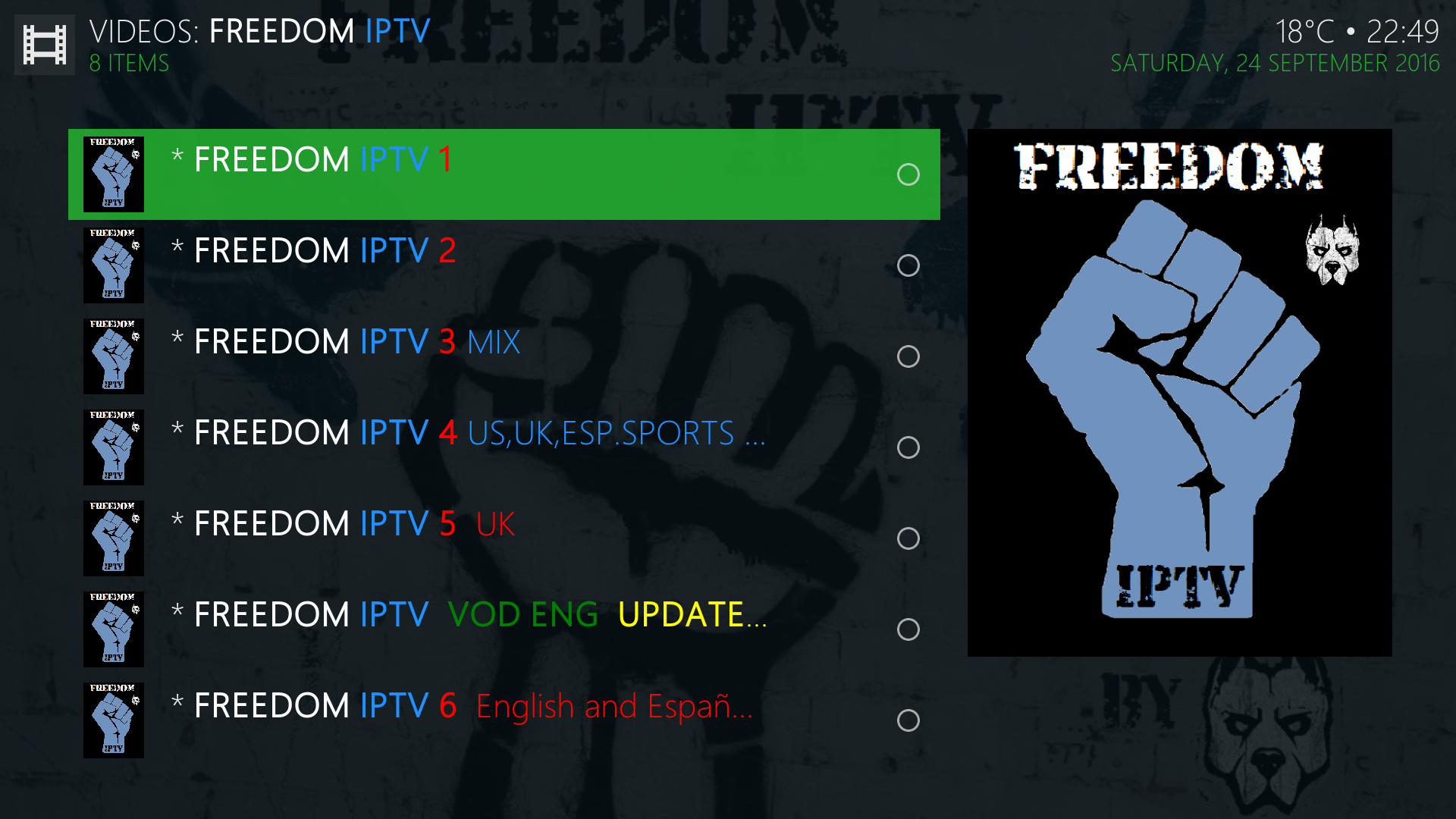 Guide Install Freedom IPTV Kodi Repo