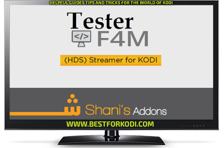 Install F4M Tester Kodi Repo