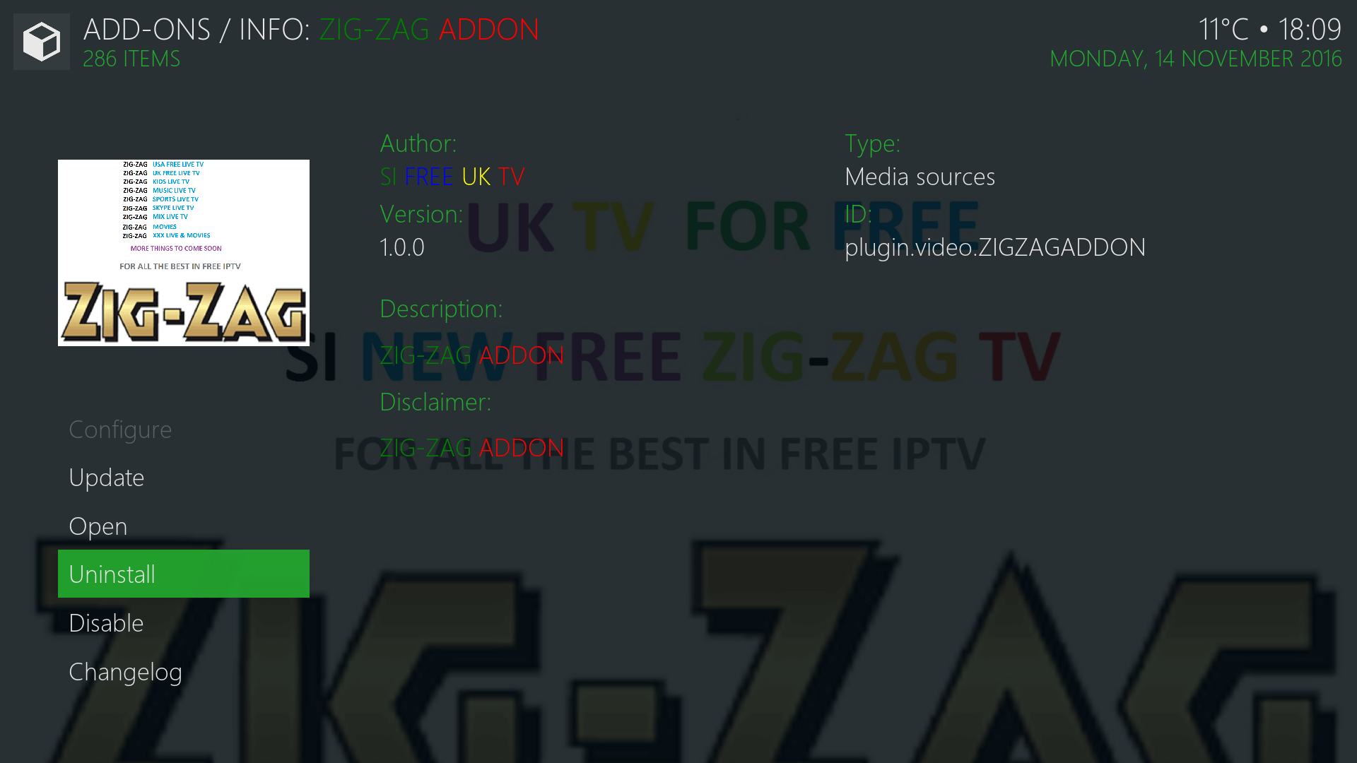 Guide Install Zig-Zag Kodi Addon Repo