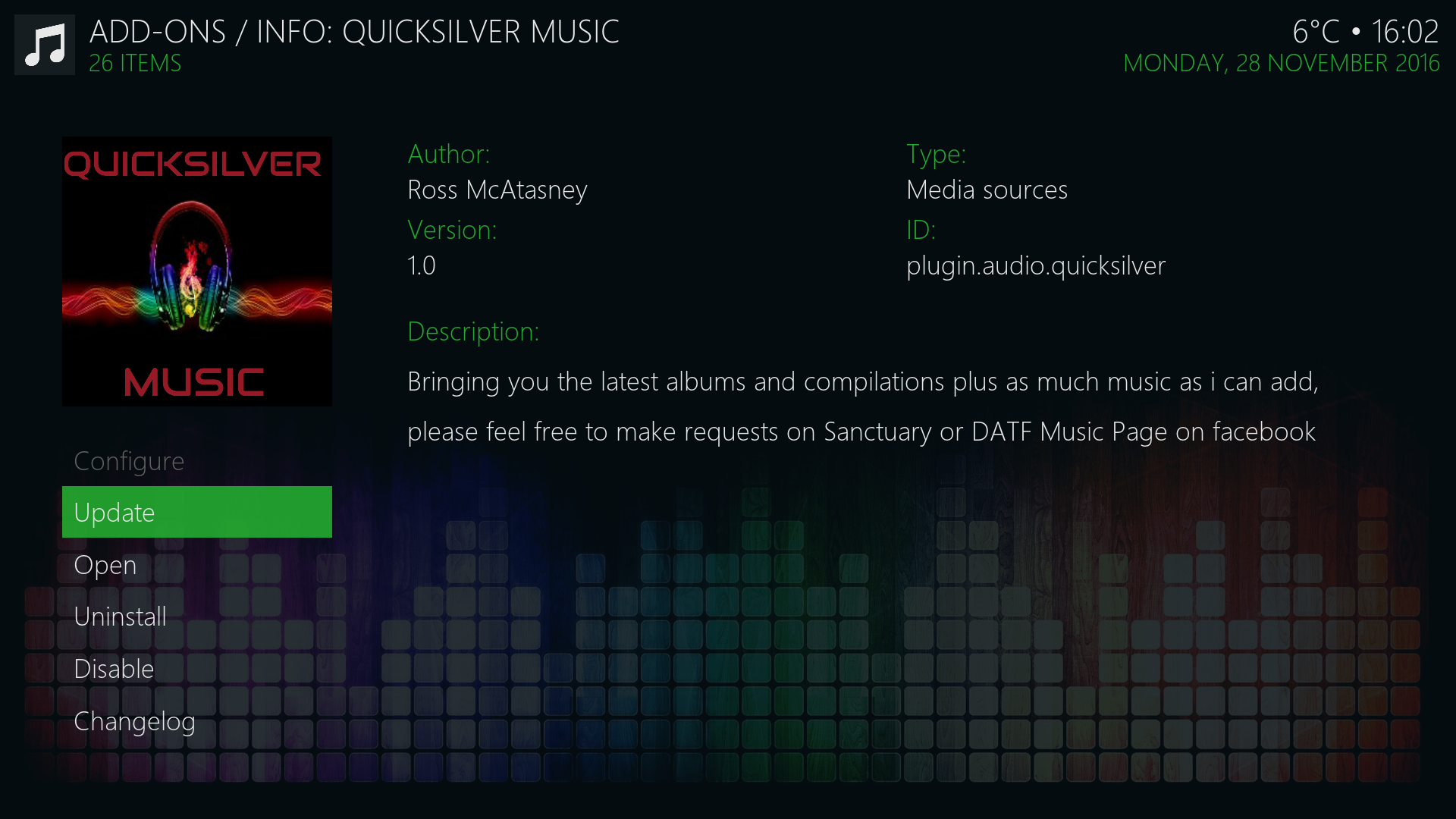 Guide Install Quicksilver Music Kodi Addon Repo