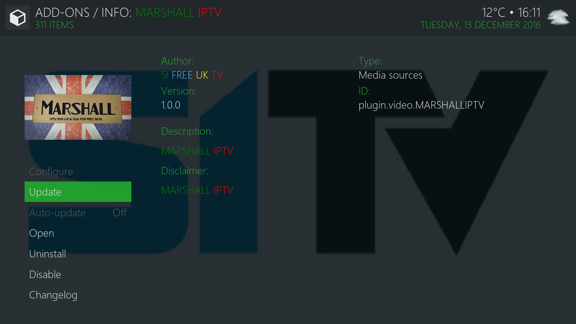 Guide Install Marshall IPTV Kodi Addon Repo - IPTV Addon