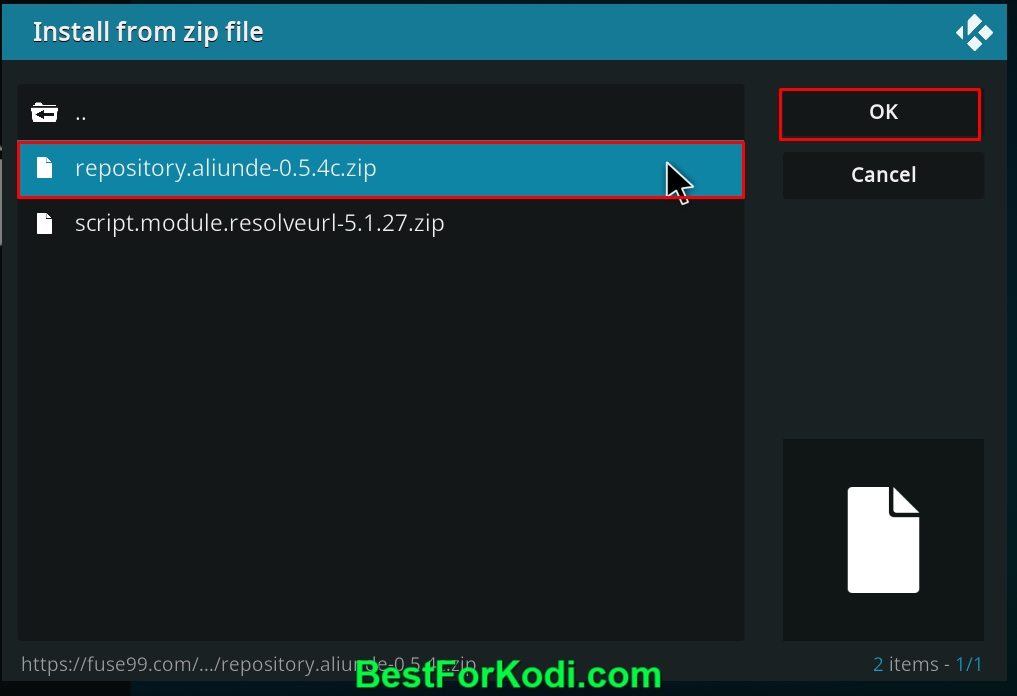 How to Install Aliunde Plus Kodi Video Addon
