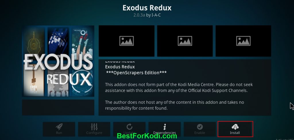 How to Install Exodus Redux Kodi Addon on Kodi 18.9