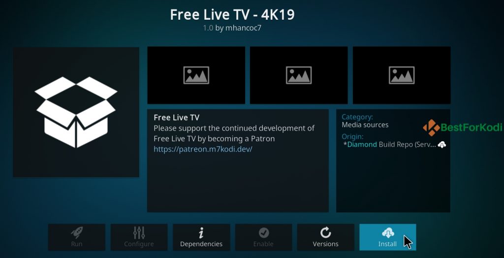 How To Install Free Live TV 4K19 Kodi Addon